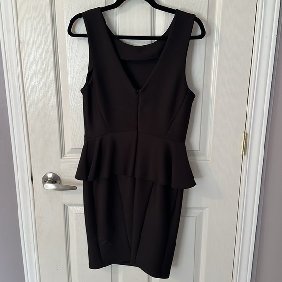Topshop black peplum dress - Picture 2 of 3